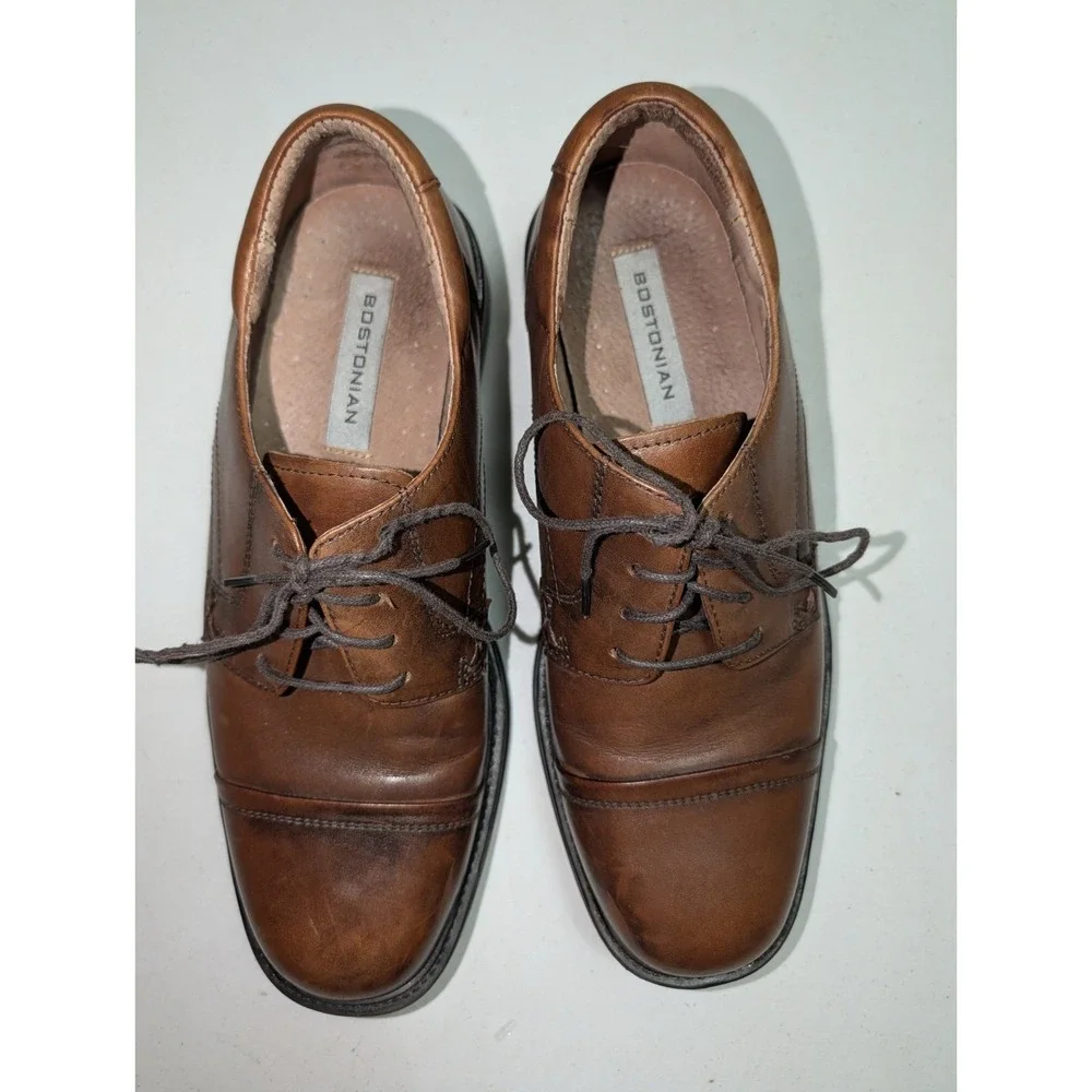 Bostonian 24476 Men's Brown Oxford Shoes‎ Size 8.5 M